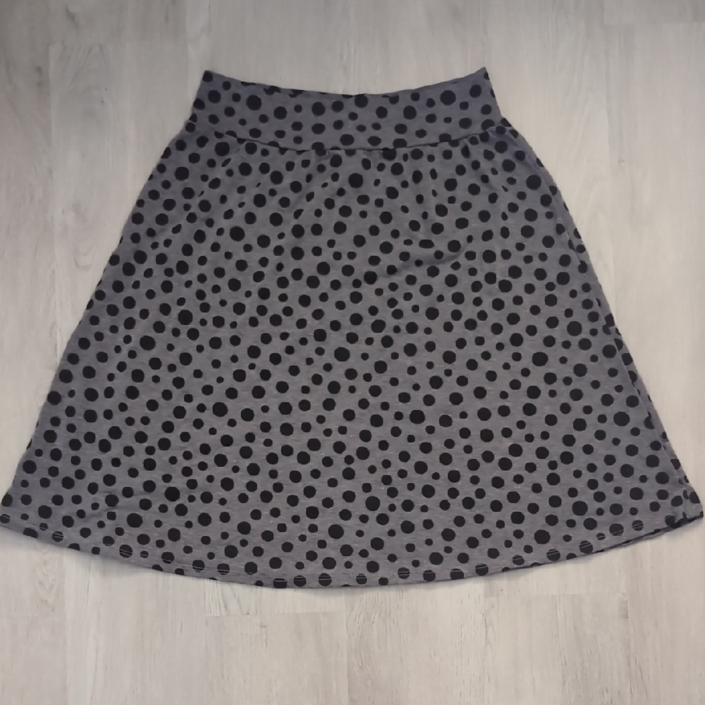 Polka Dot Gray Skirt